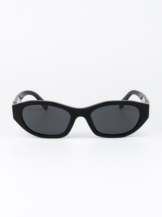 Miu Miu Women Sunglasses Black Grey Oval MUA03S 16K08Z NEW AUTHENTIC main image 13